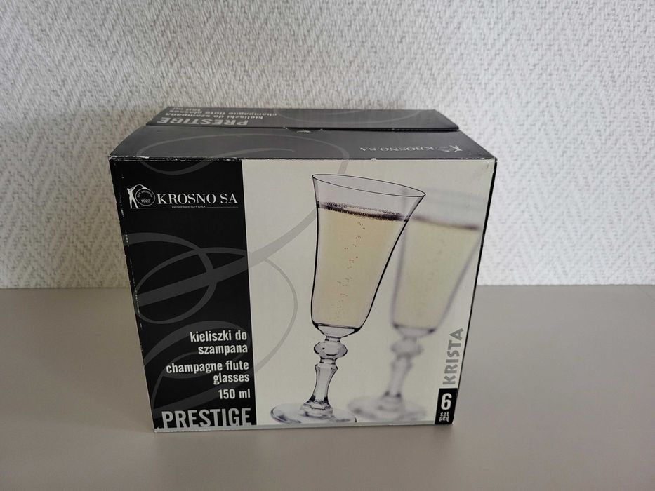 Nowe Krosno Prestige Krista kieliszki do szampana 150 ml 6 szt.