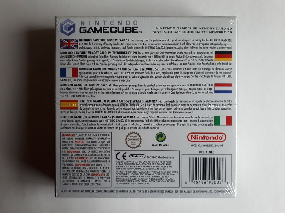 Memory Card 59 Nintendo GameCube (Selado)