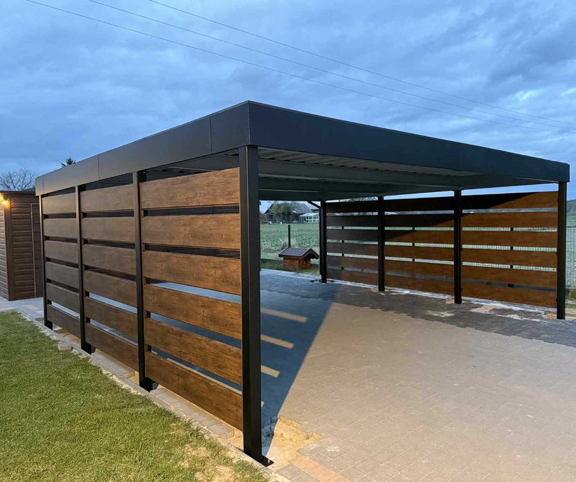 Carport 6x5,5, wiaty garażowe, wiata na samochód, wiata stalowa