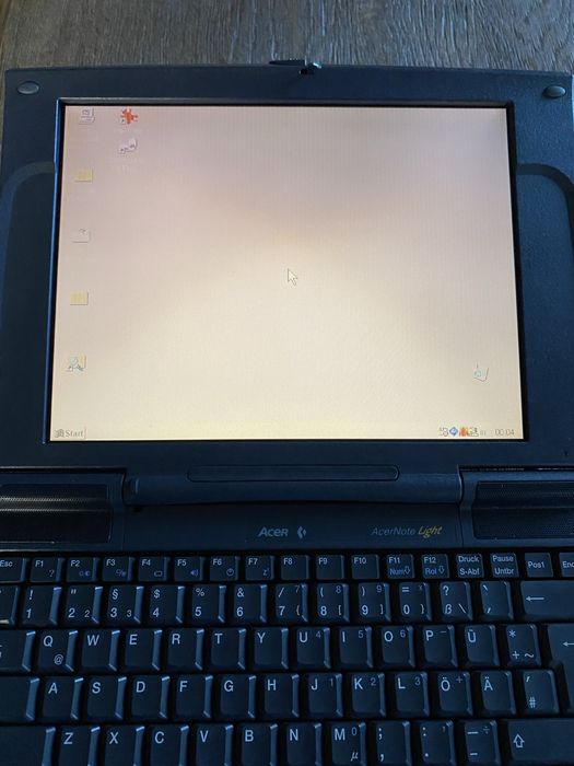 Retro laptop notebook AcerNote Light 370 PC komputer Acer Windows 95 napęd CD Made in Germany  1997