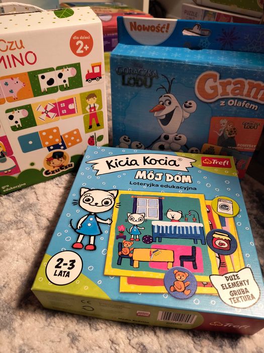 Domino Czuczu Olaf kraina lodu kicia kocia loteryjka