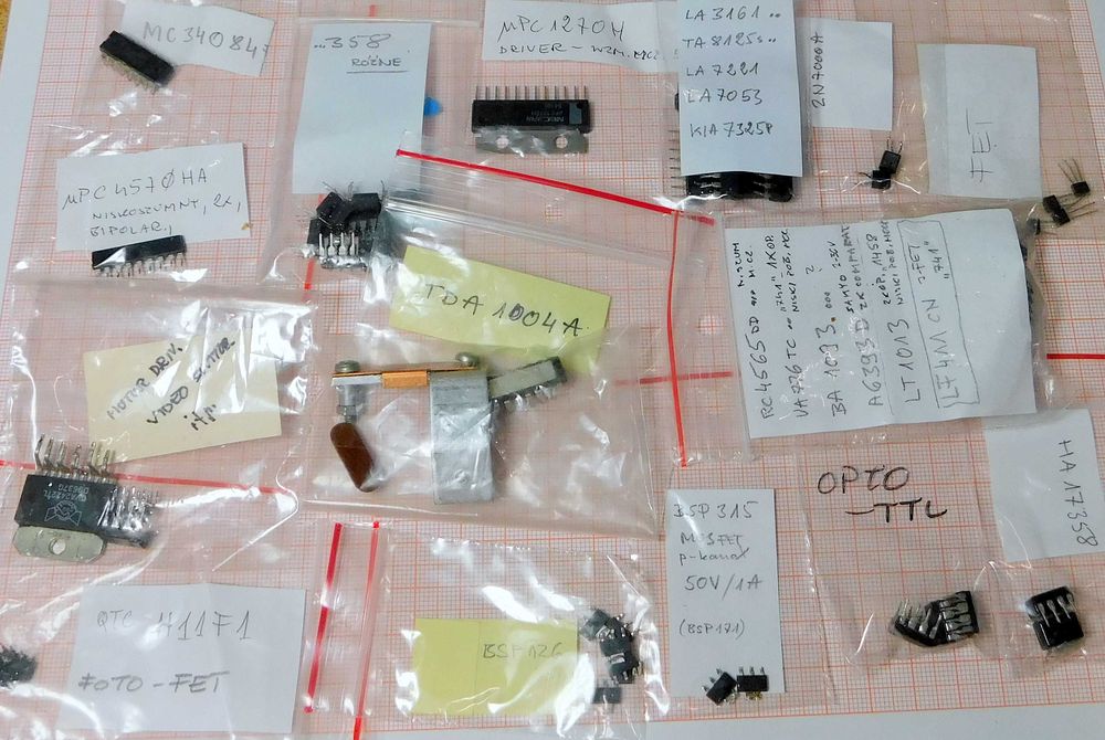 Części elektroniczne cały zestaw [095]1