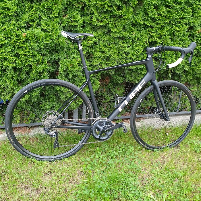 Rower szosowy carbon, Ultegra, hydraulika, Cube Attain, rozm 58, XL
