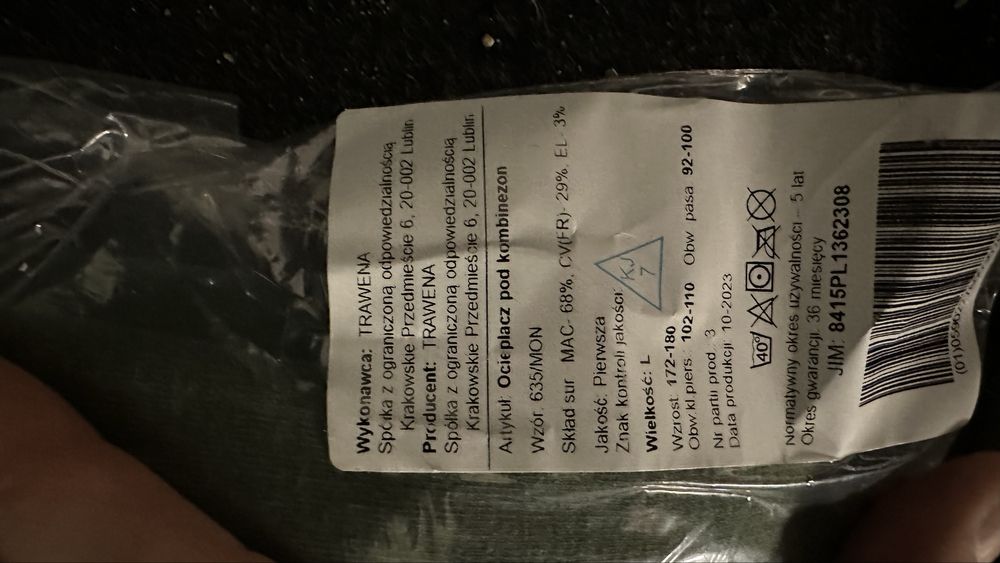 Ocieplacz pod kombinezon pilota wz 635/mon roz L