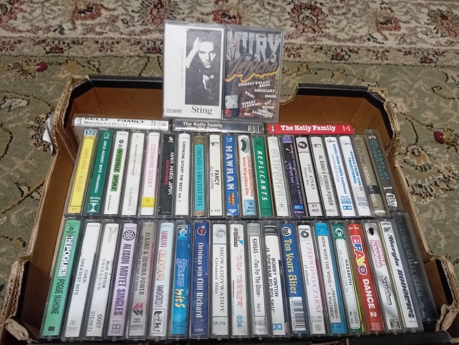 Kolekcja Kaset Magnetofonowych, Polskie i Zagraniczne, Różne, Zestaw 45 Sztuk, Bardzo Dobry Stan, WYPRZEDAŻ OKAZJA !!