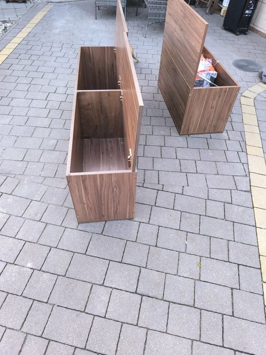 Pufy siedziska skrzynie