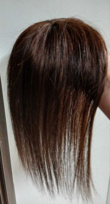 Накладка на макушку (топпер) натуральне волосся 30 см-550 і 25 см-400