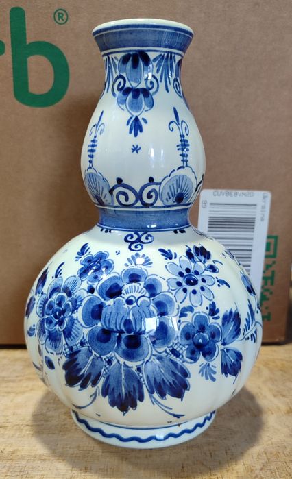 Винтажна ваза делфтського фаянсу Голландія Delft Blauw Holland