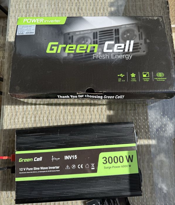 Польський Інвертор Green Cell INV15  3000 W/6000W