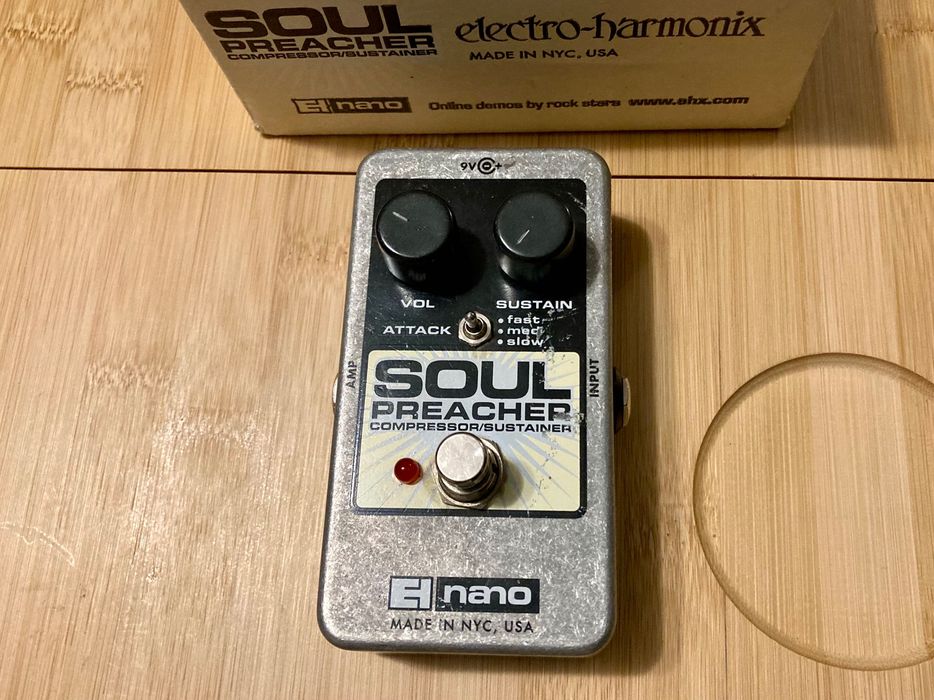 Electro-harmonix Soul Preacher гітарна і бас педаль компресор, як нова
