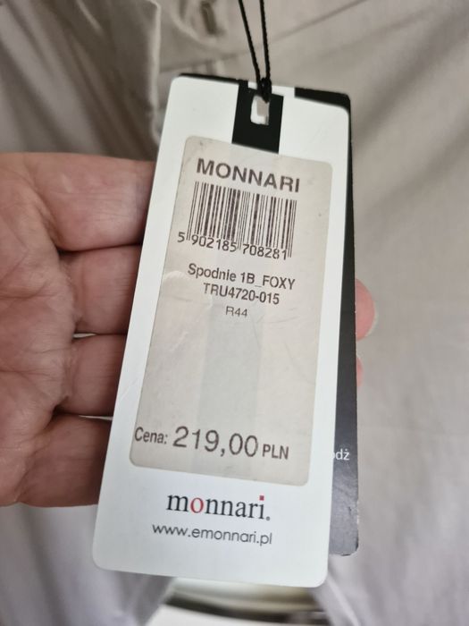 Spodnie damskie monnari roz 44 cygaretki Nowe z metką