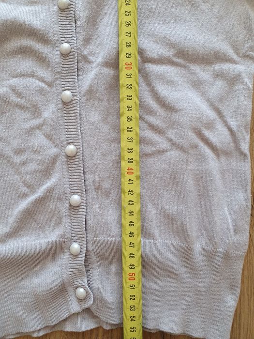 Sweterek siwy/ beżowy r.38