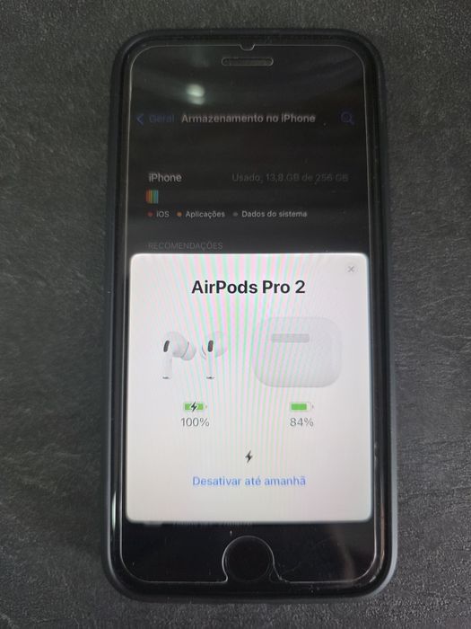 iPhone 8 256GB + AirPods Pro 2 | Bateria 100 %