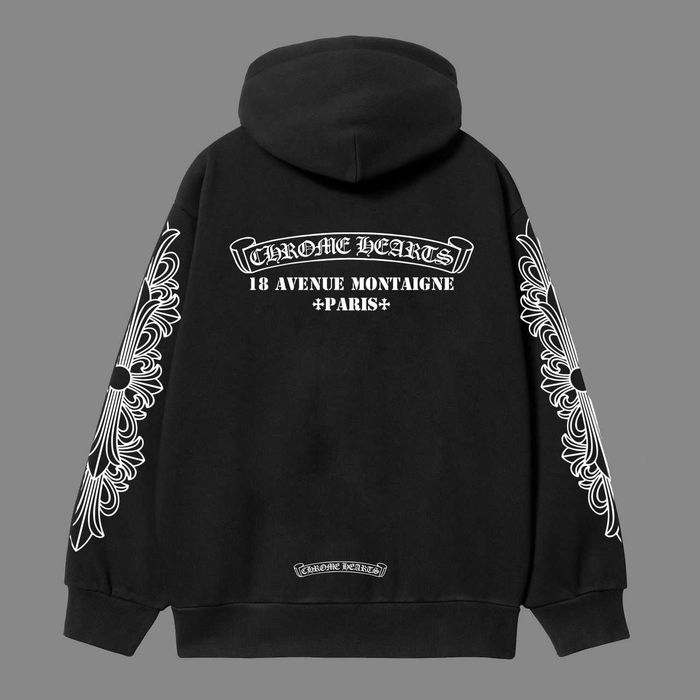Оверсайз Зіп-Худі Chrome Hearts | Кофта Хром Хартс с бирками