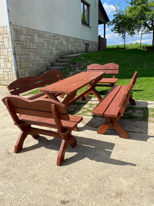 Meble ogrodowe dębowe