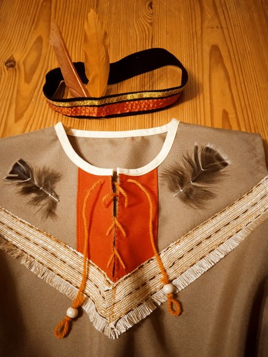 Nowa Sukienka Indianki 140 Indianka Pocahontas Suknia i Opaska
