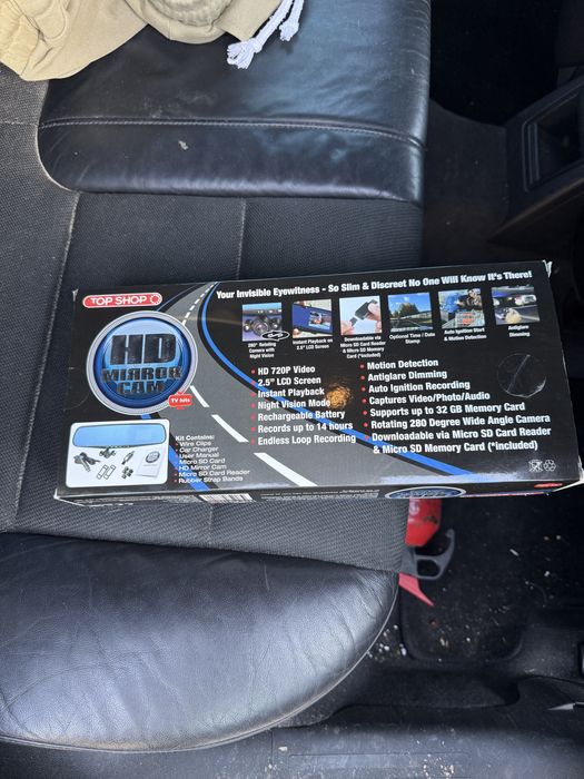 Lusterko z kamera wsteczna , nagrywanie