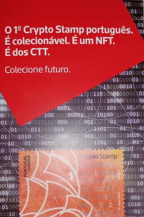 Selo Virtual dos CTT Crypto Stamp 1° Selo + Moeda Virtual Portuguesa