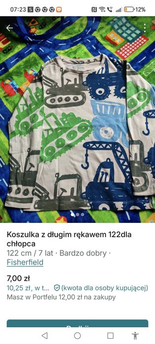 Koszulka w traktorki z Fisherfild