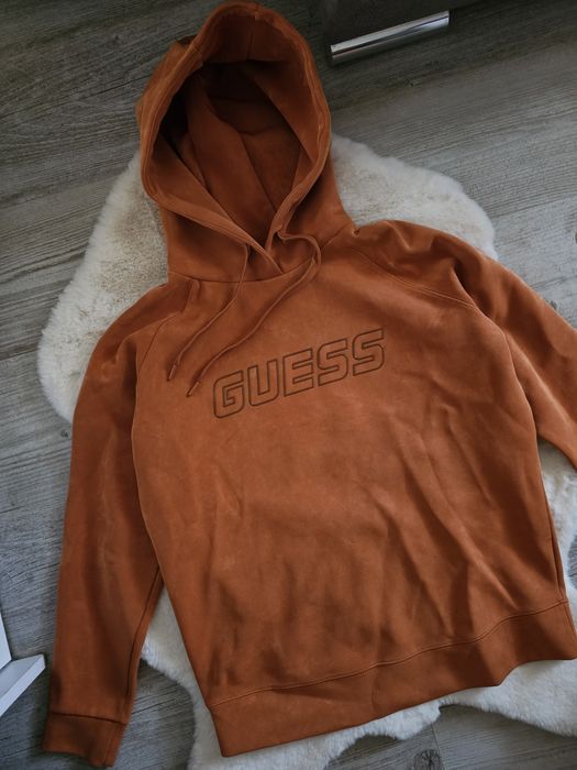 Bluza guess euphemia Rozmiar S Brązowa bluza z kapturem guess