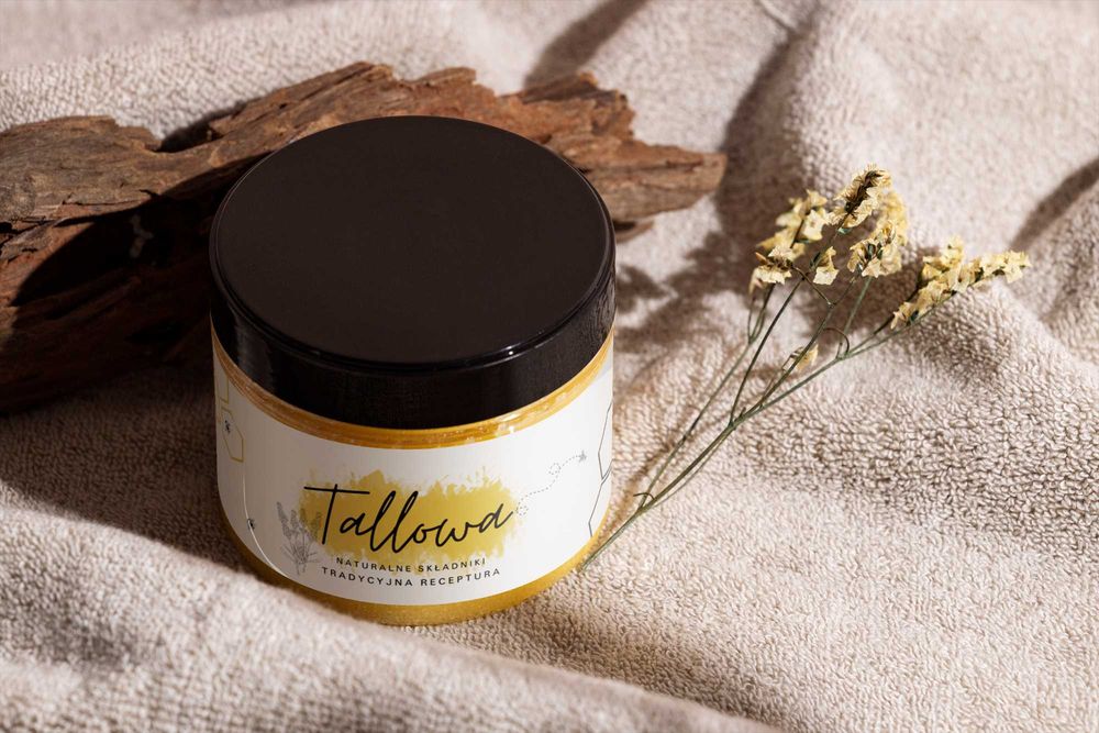 Tallowa Balsam naturalny łój wołowy i miód |Skóra|Ciało|Twarz