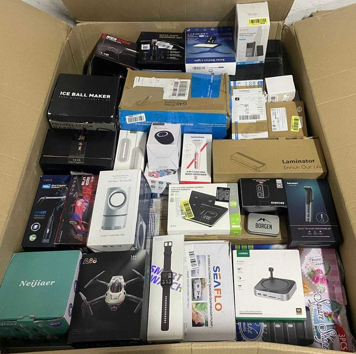 Палета з міксом товарів Amazon для офлайн і онлайн магазинів! 144 кг