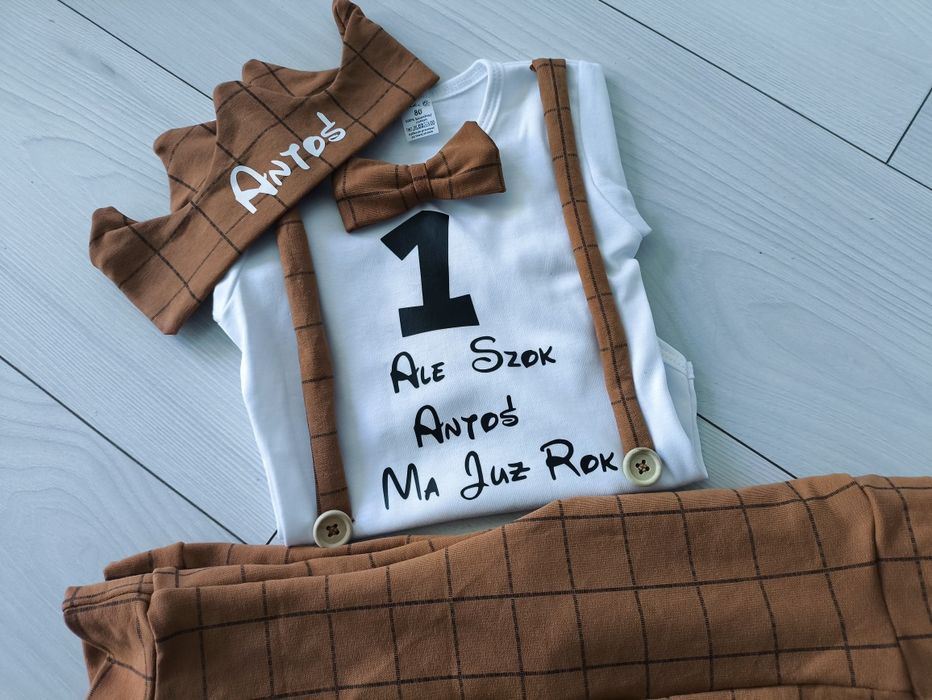 Komplet na pierwsze urodziny chłopiec rok