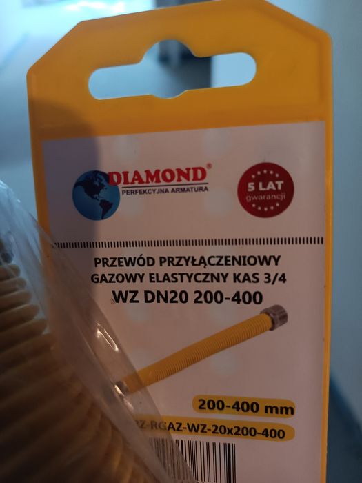 Wąż elastyczny 3/4 20-40 cm gazowy gz i GW nowy