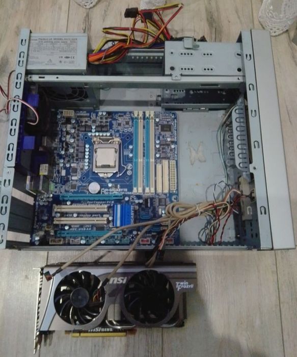 Корпус ПК mini системный блок питания комплект