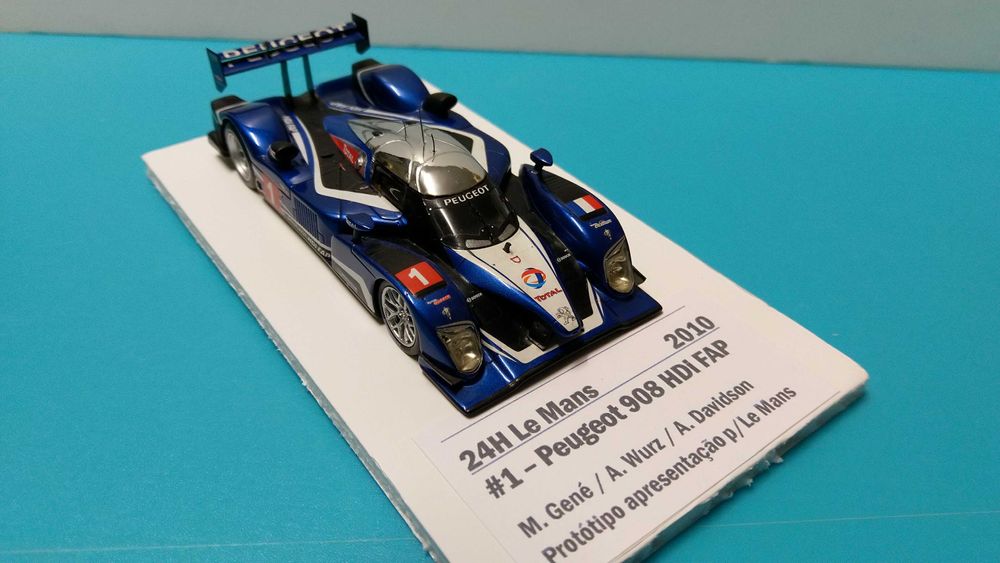 Peugeot 908 HDi FAP #1: Apresentação Equipa p/Le Mans 2010, Spark 1/43