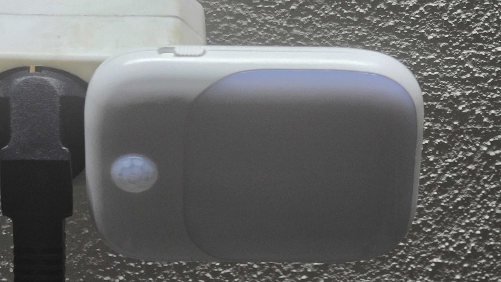 Luz de presença com sensores de presença e de luz