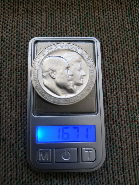 Три 3 марки Шарлотта 1911г.