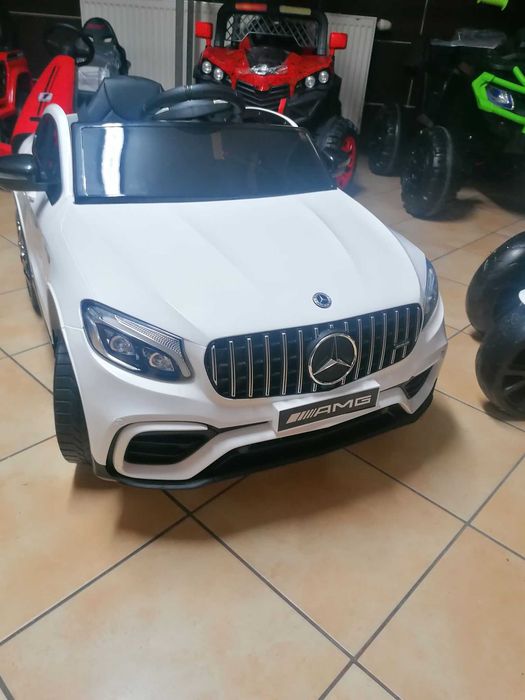 Samochód MERCEDES GLC63s 4x4 biały na akumulator dla dzieci