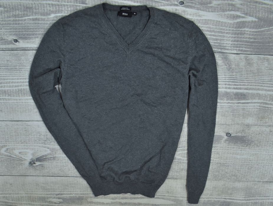 Hugo Boss Extrafine Merino Wool Sweter Męski Regular Fit M