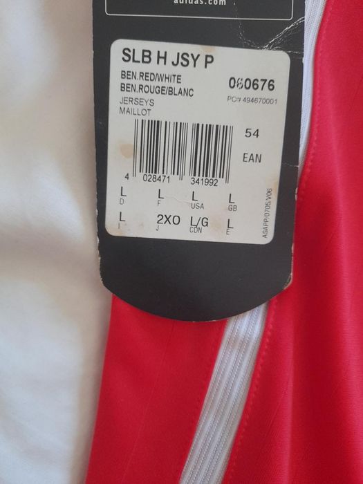 Camisola oficial do Benfica, epoca2006/7, autografada por Luisão, Nuno Gomes, Léo, Quim, katsouranis, Simão Sabrosa, etc.