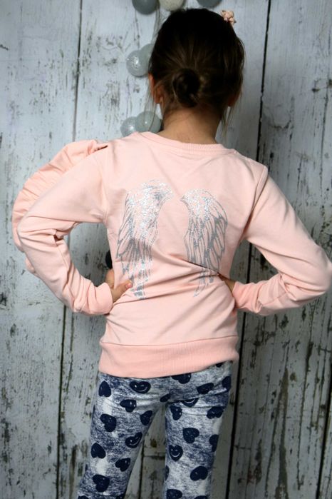 Bluza pudrowy róż Angel 98/104