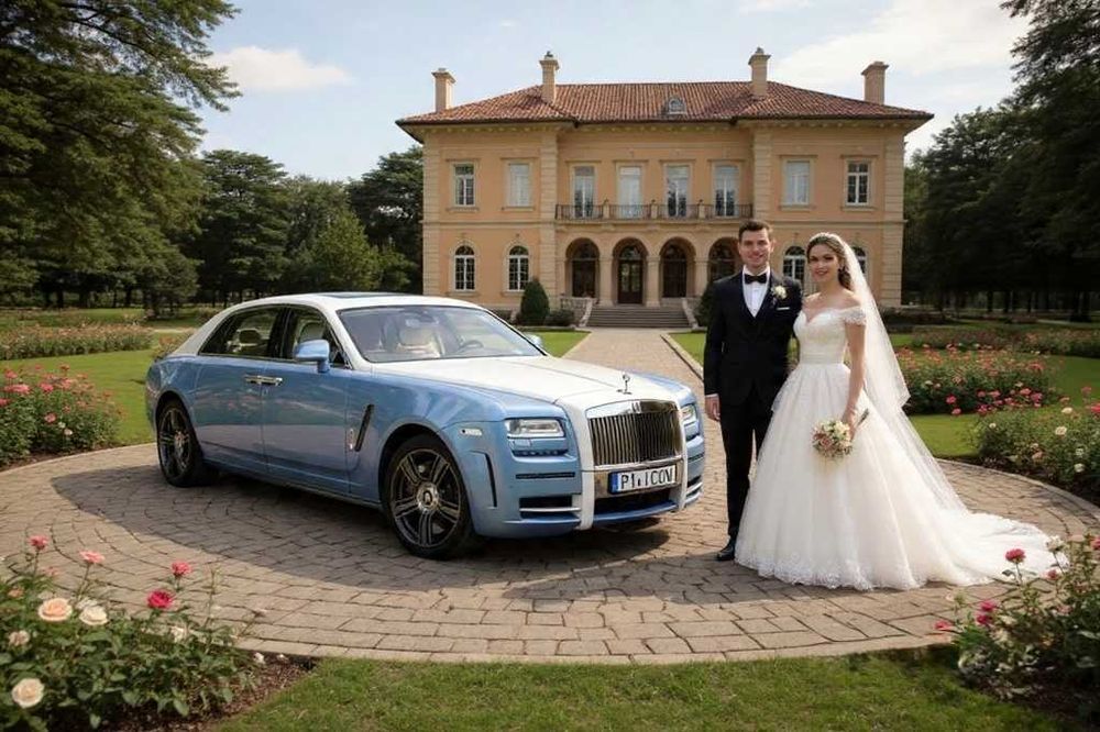 Rolls Royce, limuzyna, auto do ślubu i usługi dla VIP.