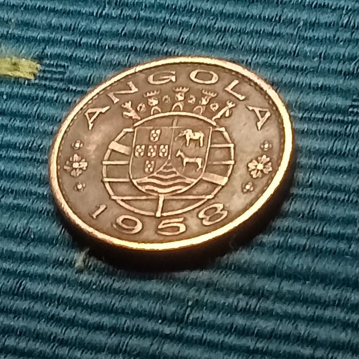moeda 50 centavos Angola 1958