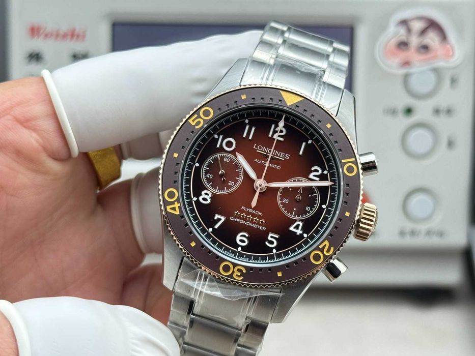 Годинник автоматичний Longines Spirit Flyback Skóra Ø42mm bracelet
