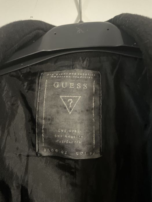 Casaco comprido preto Guess LX
