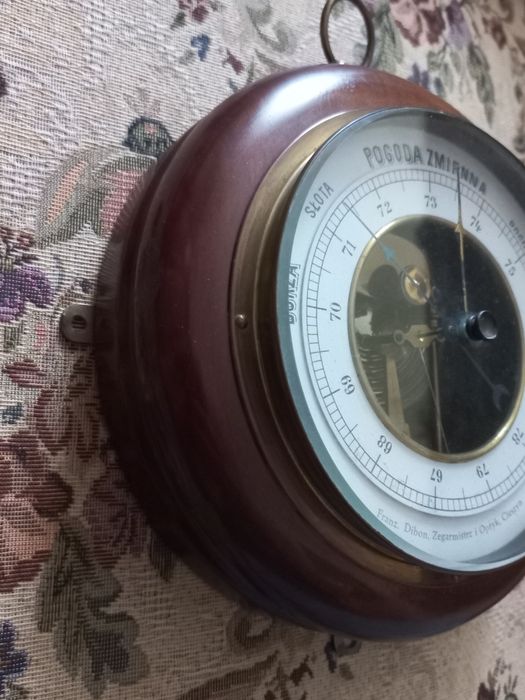 Stary barometr - sygnowany Franz Dibon Cieszyn