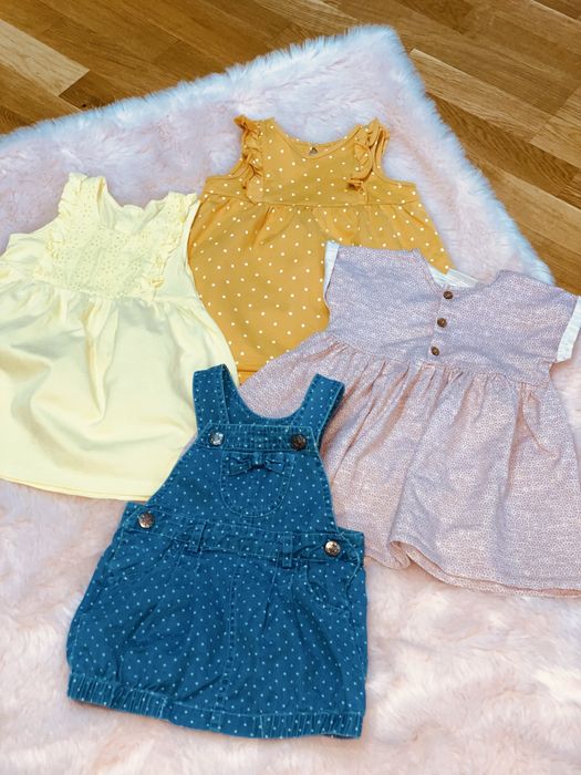 Плаття h&m, next, майка і шорти, боді Carter’s, George