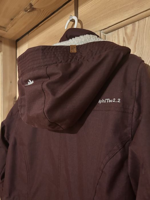 AHKKA parka zimowa bordowa 40