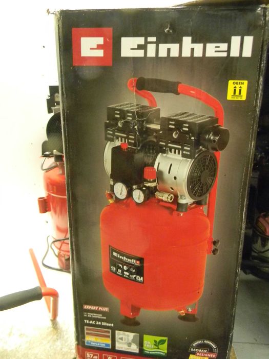 Kompresor TE-AC 24 Silent 24 litry 57 db cichy pionowy