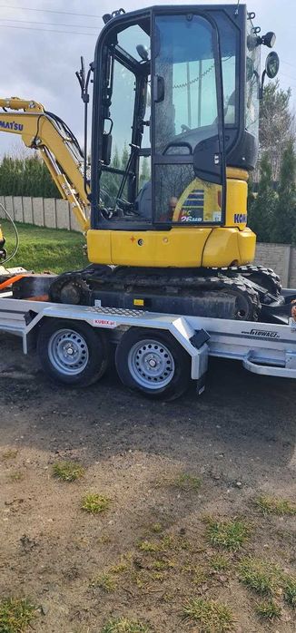 Koparka minikoparka ładowarka prace ziemne.  Duże i małe prace.