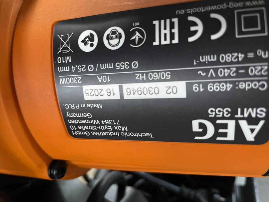 Serra disco AEG 2300 W