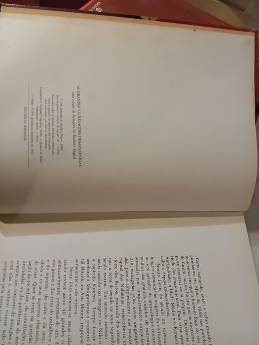 Livro As Grandes Civilizações Desaparecidas