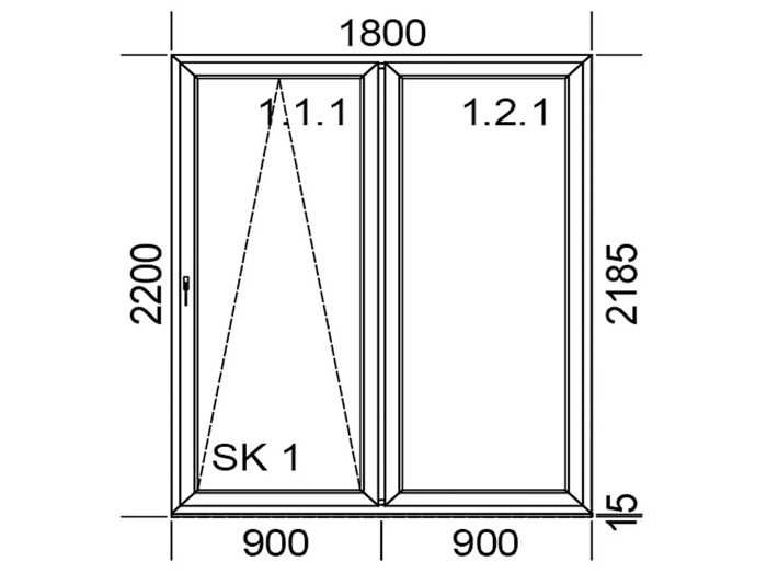 >> Tanie Okno Tarasowe Przesuwne PSK Patio | NA WYMIAR | Drzwi Balkonowe PCV PVC | Duże Okna Uchylne Plastikowe | 180 x 220 cm | Białe | OmniOkna
