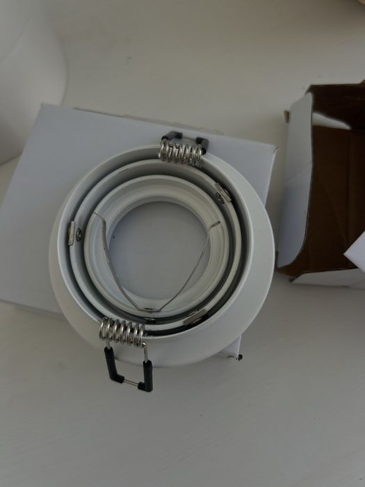 Foco encastrar em metal branco 18 unidades