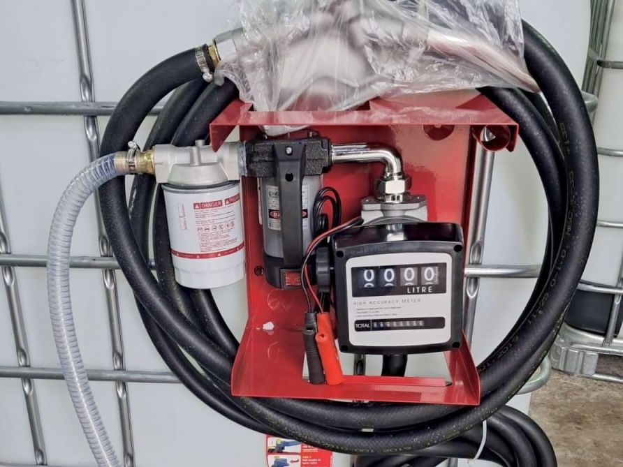 Міні азс Єврокуб, заправна станція 12В, насос 12В, лічильник, дизель